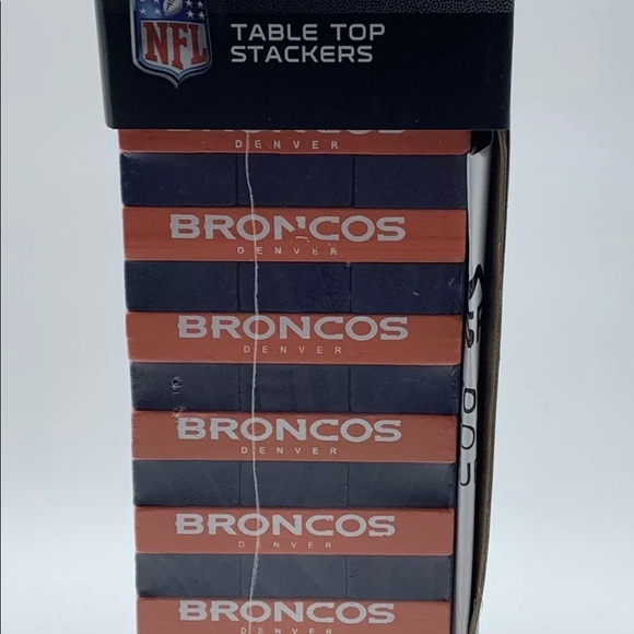 Denver Broncos NFL Table Top Stackers 18 Levels 54 pieces New - Picture 1 of 4